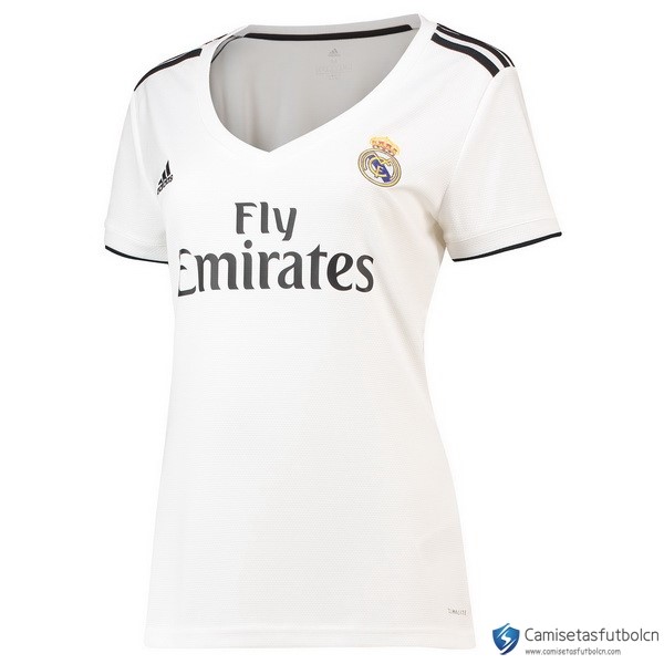 Camiseta Real Madrid Primera equipo Mujer 2018-19 Blanco